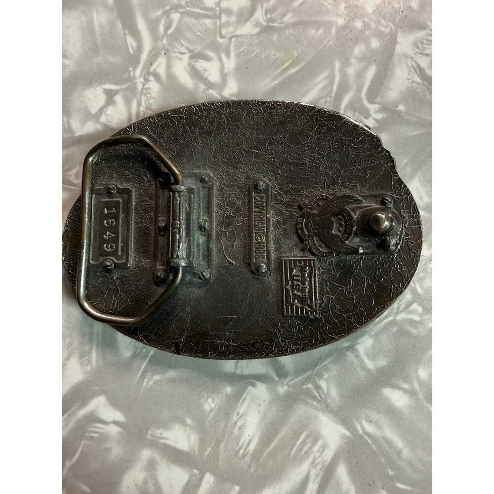 Vintage 1986 Texas Sesquicentennial 150 Anniversary Belt Buckle Western Cowboy